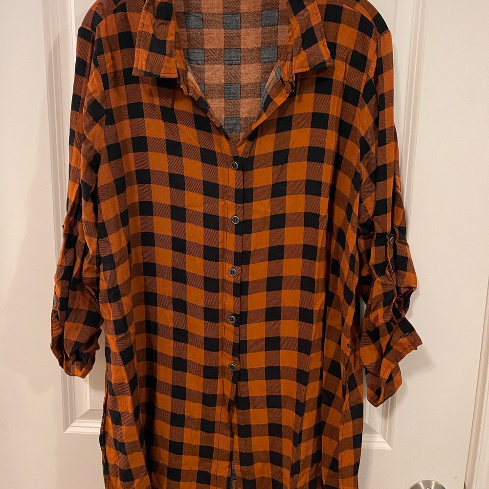 long chiffon front blouse